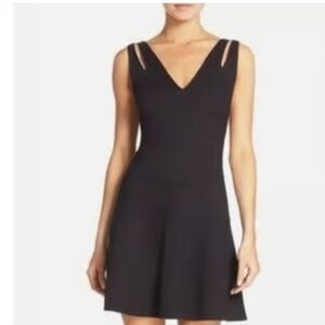 ALI & JAY LA Sexy Black Fit and Flare Lace Back Mini Dress EUC Medium